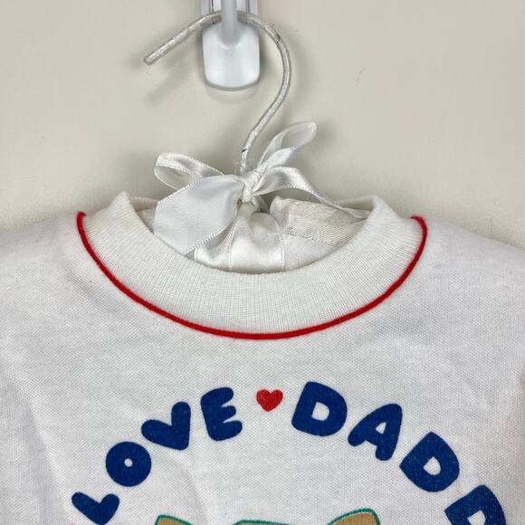 Vintage Andover Togs 80s I Love Daddy Long Sleeve Tee Shirt 24 Months USA - Picture 2 of 8